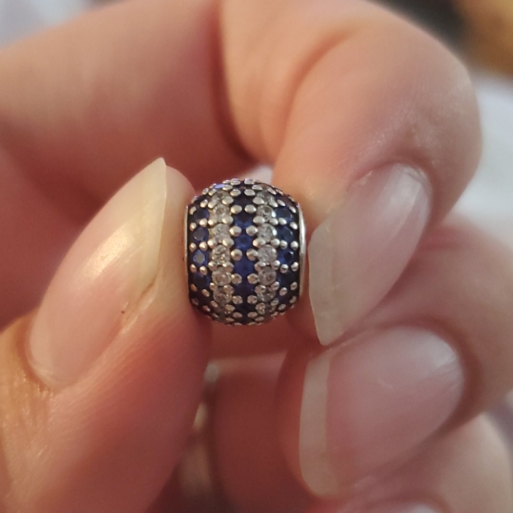 Pave pandora charm